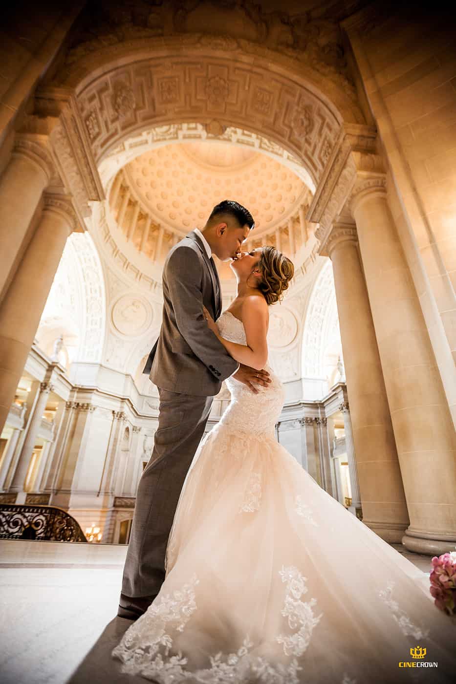 cinecrown-city-hall-san-francisco-wedding-photoshoot